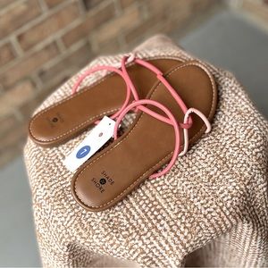 *New* Shade & Shore strap sandals. Size 7. In color pink.